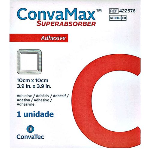 Curativo Superabsorvente ConvaMax 422576 10X10cm - unidade Curativo Superabsorvente ConvaMax 422576 10X10cm - unidade