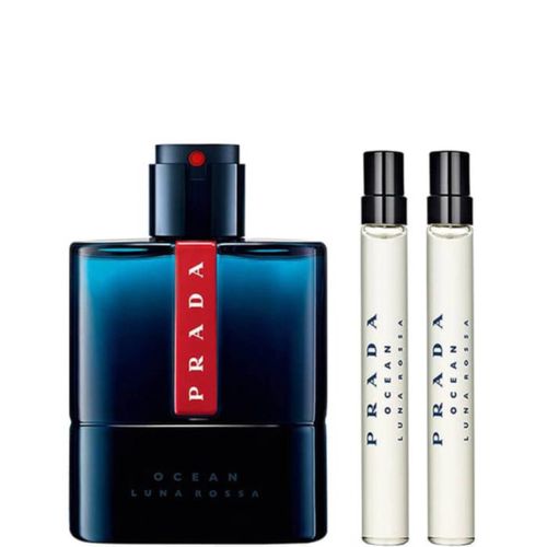 Kit Prada Luna Rossa Ocean Masculino - EDT 100ml + 2 Miniaturas 10ml Kit