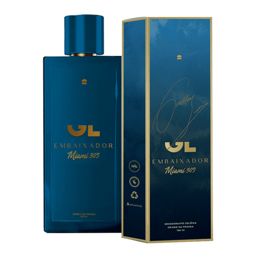 GL Embaixador Miami 305 Colônia - Perfume Masculino 100ml 100ml GL Embaixador Miami 305 Colônia - Perfume Masculino 100ml 100ml