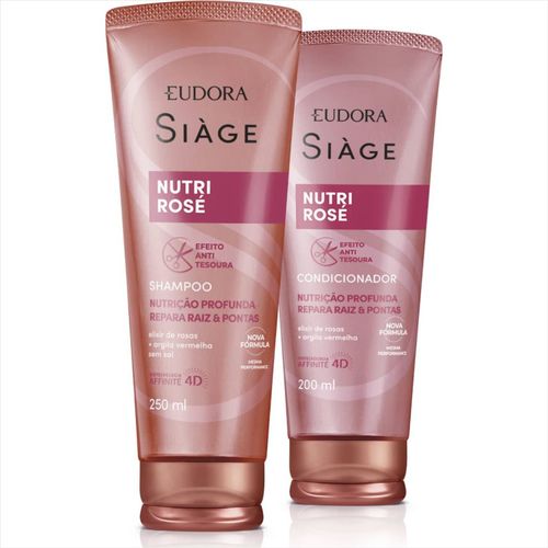 Kit Eudora Siage Nutri Rosé Shampoo + Condicionador Kit Eudora Siage Nutri Rosé Shampoo + Condicionador