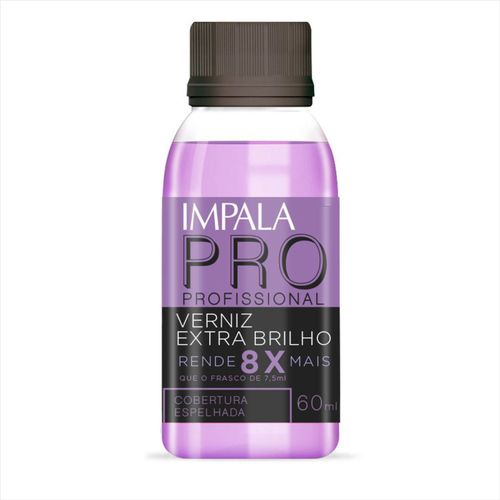 Impala Verniz Extra Brilho Linha Profissional 60mls