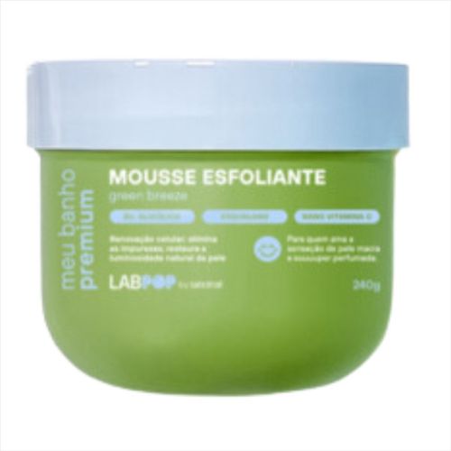 Labotrat Meu Banho Premium Green Breeze Mousse Esfoliante 240g Labotrat Meu Banho Premium Green Breeze Mousse Esfoliante 240g