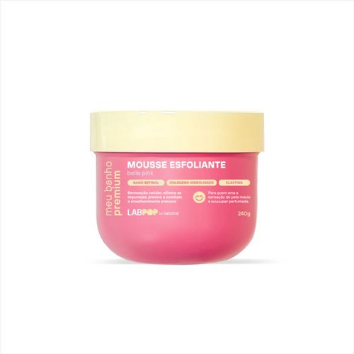 Labotrat Meu Banho Premium Belle Pink Mousse Esfoliante 240g Labotrat Meu Banho Premium Belle Pink Mousse Esfoliante 240g