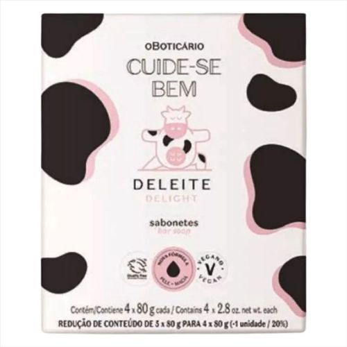 51227 O Boticário Cuide Se Bem  Deleite Sabonetes 4x80