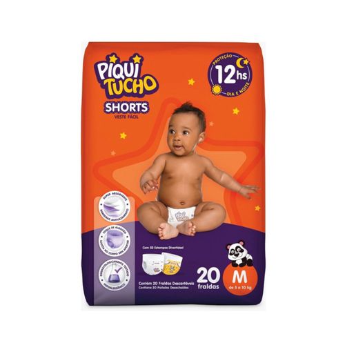 Fralda Shorts Piquitucho Jumbinho (M) 20 Unidades Fralda Shorts Piquitucho Jumbinho (M) 20 Unidades