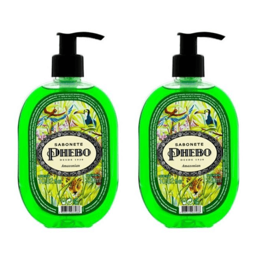 Kit c/2 Sabonetes Liquido Phebo Odor De Rosas 320ml Amazonian Kit c/2 Sabonetes Liquido Phebo Odor De Rosas 320ml Amazonian