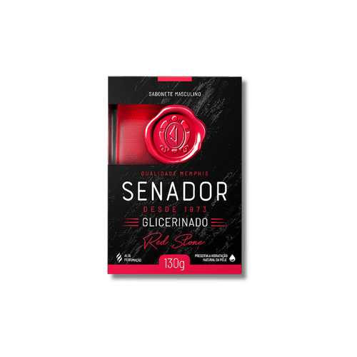 Kit c/2 Sabonete Senador Red Stone 130g