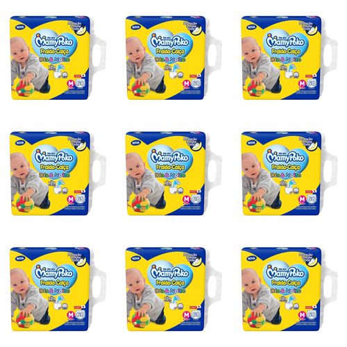 Kit 9 Fraldas Calça Dia&Noite MamyPoko M c/ 68 Unidades cada Kit 9 Fraldas Calça Dia&Noite MamyPoko M c/ 68 Unidades cada