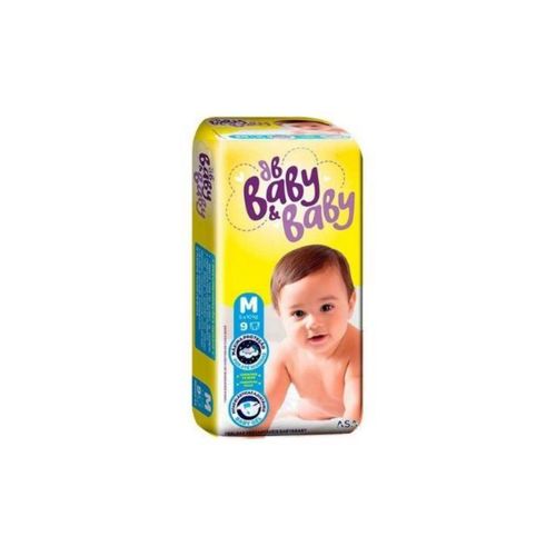 Kit 4 Fraldas Baby&Baby (M) 9 Unidades cada