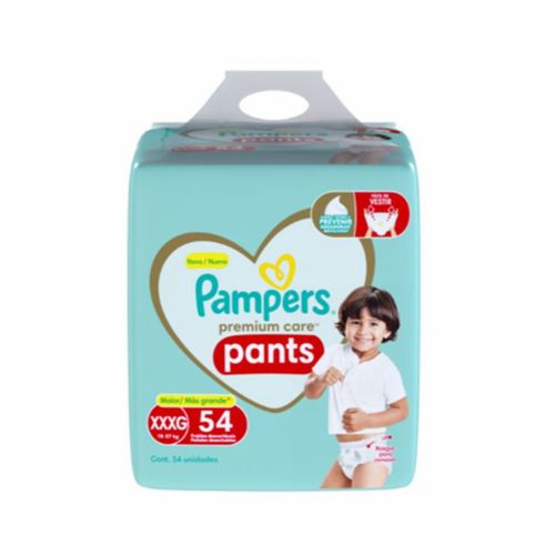 Kit 4 Fraldas Infantil Pants Pampers Premium Care Xxxg 18 A 27Kg Pacote 54 Unidades cada Kit 4 Fraldas Infantil Pants Pampers Premium Care Xxxg 18 A 27Kg Pacote 54 Unidades cada