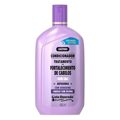 Gota Dourada Condicionador Fortal S/ Sal Cabelos C Escova Gota Dourada Condicionador Fortal S/ Sal Cabelos C Escova