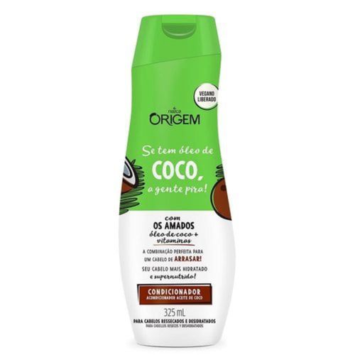 Condicionador Origem se Tem Óleo de Coco, a Gente Pira! 325mL Condicionador Origem se Tem Óleo de Coco, a Gente Pira! 325mL