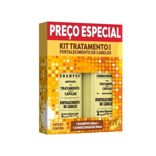 Gota Dourada Kit Shampoo + Condicionador Fortalecimento de Cabelos Gota Dourada Kit Shampoo + Condicionador Fortalecimento de Cabelos