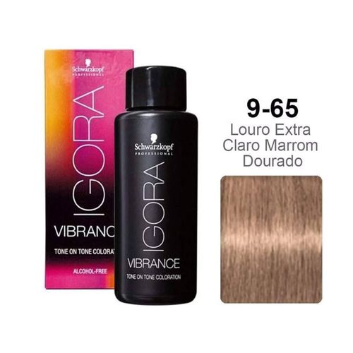 Igora Vibrance 9-65 Louro Extra Claro Marrom Dourado Igora Vibrance 9-65 Louro Extra Claro Marrom Dourado