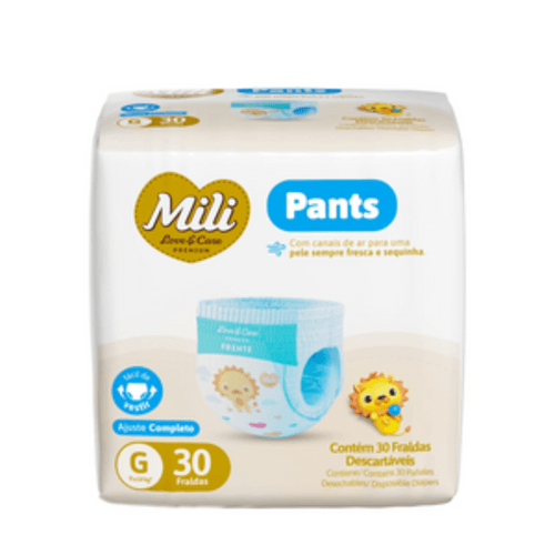 Fralda Mili Lovecare Pants Jumbo (G) 30 Unidades Fralda Mili Lovecare Pants Jumbo (G) 30 Unidades