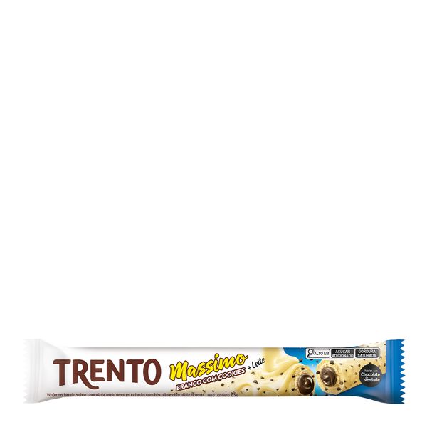 Chocolate Trento Massimo Branco Com Cookies 25g