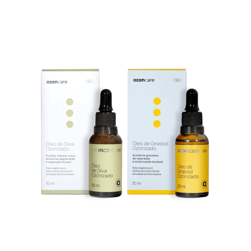 Kit Óleo ozonizado Oliva + Girassol 30ml
