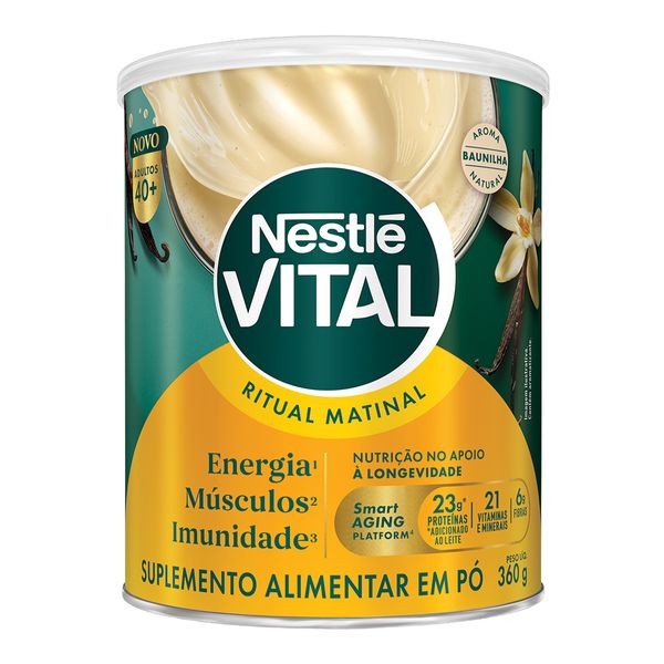 Suplemento Alimentar Vital Nestle Ritual Matinal Baunilha 360g em Pó
