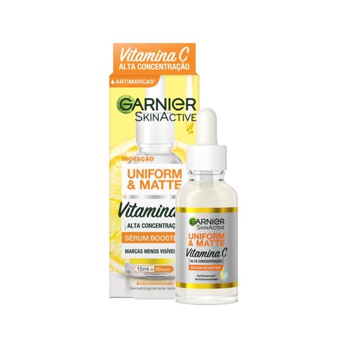 Sérum Booster Garnier Uniform&Matte Vitamina C com 15ml Sérum Booster Garnier Uniform&Matte Vitamina C com 15ml