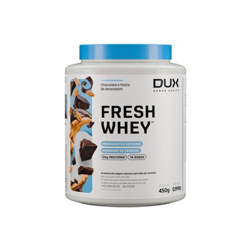 FRESHWHEY™ CHOCOLATE E PASTA DE AMENDOIM - POTE 450g Sabor Chocolate e Pasta de Amendoim Chocolate e Pasta de Amendoim