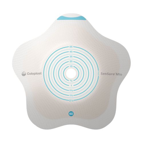 Kit SenSura Mio Base Adesiva Concave 60mm Recortável 10-55mm - 5 Unidades Kit SenSura Mio Base Adesiva Concave 60mm Recortável 10-55mm - 5 Unidades