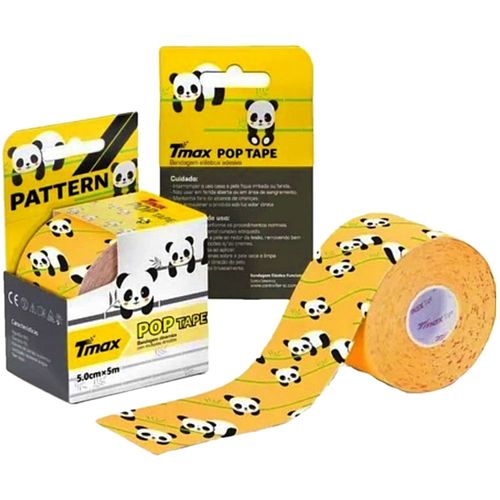 Bandagem Elástica Kinesio TMax 5cm x 5m Estampa Panda