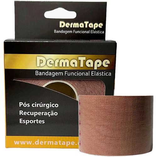 Bandagem Elástica Kinesio DermaTape 5m x 5cm - Bege Bandagem Elástica Kinesio DermaTape 5m x 5cm - Bege