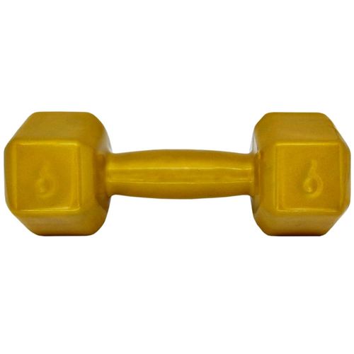 Halter Acte 6kg Emborrachado Sextavado Dourado - unidade