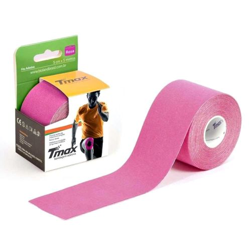 Bandagem Elástica Kinesio TMax 5cm x 5m Rosa