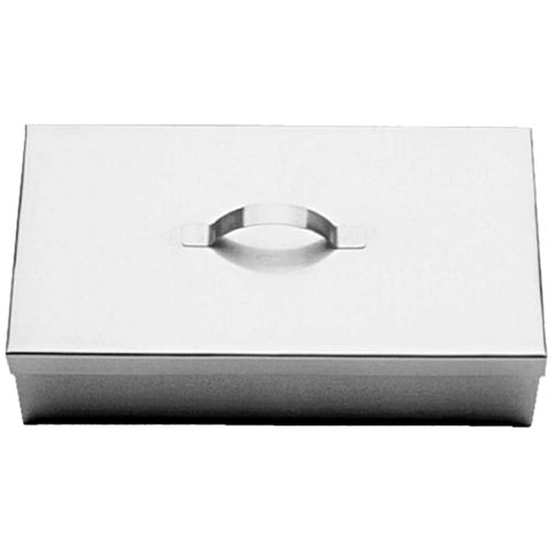 Estojo Hospitalar em Aço Inox com Tampa 37X27X04cm - unidade