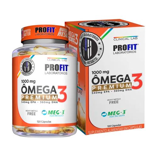 Ômega 3 Premium 3Mag 1000mg 120 Capsulas Profit Ômega 3 Premium 3Mag 1000mg 120 Capsulas Profit