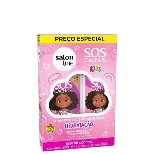Salon Line Kit Shampoo + Condicionador Sos Cachos Kids