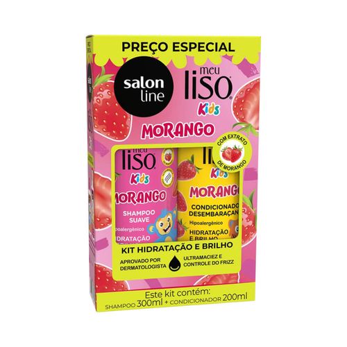 Salon Line Kit Meu Liso Shampoo + Condicionador Morango Salon Line Kit Meu Liso Shampoo + Condicionador Morango