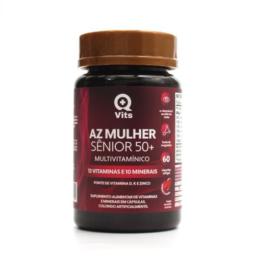 AZ Mulher Sênior 50+ QMaisVits 60 Cápsulas Softgel AZ Mulher Sênior 50+ QMaisVits 60 Cápsulas Softgel