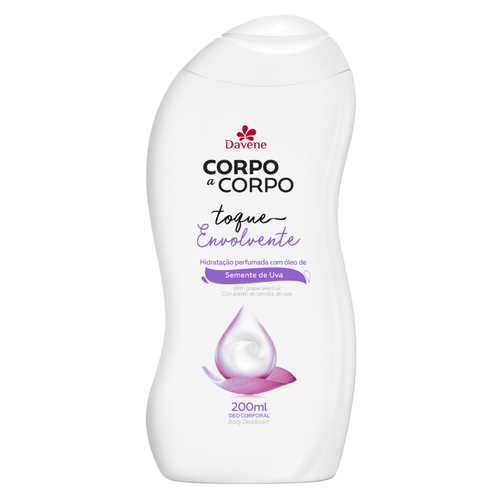 Loção Hidratante Envolvente Corpo A Corpo 200ml Davene Loção Hidratante Envolvente Corpo A Corpo 200ml Davene