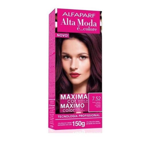 Tintura Alta Moda Especial 7.52 Vinho Médio Marsala 150g