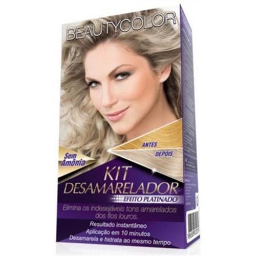 Tintura Beauty Color Cesamarelador Efeito Platinado Sem Amônia Tintura Beauty Color Cesamarelador Efeito Platinado Sem Amônia