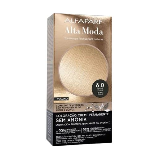 Tintura Color Alta Moda S/Amônia 8.0 Louro Escuro