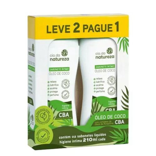 Sabonete Íntimo com Óleo de Coco - 210ml - Kit com 2 Unidades Sabonete Íntimo com Óleo de Coco - 210ml - Kit com 2 Unidades