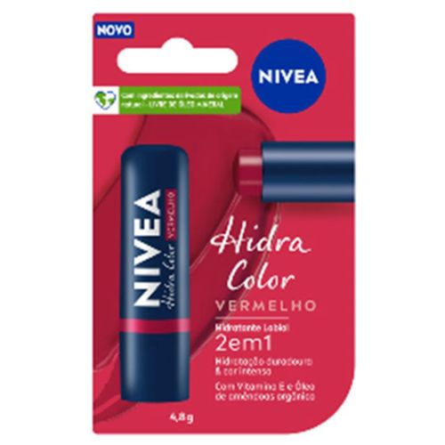 Protetor Labial Nivea 4.8g Color Vermelho Protetor Labial Nivea 4.8g Color Vermelho