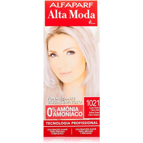 Tintura Alta Moda Tonalizante 10.21 Louro Claro Erisé 120g Tintura Alta Moda Tonalizante 10.21 Louro Claro Erisé 120g