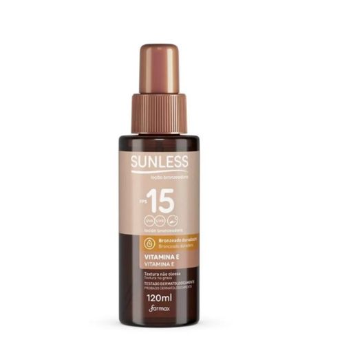 Loção Bronzeador Creme Fps15 Sunless 120ml