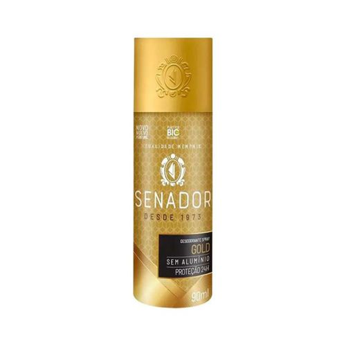 Desodorante Spray Senador 90ml Sport/Gold Desodorante Spray Senador 90ml Sport/Gold