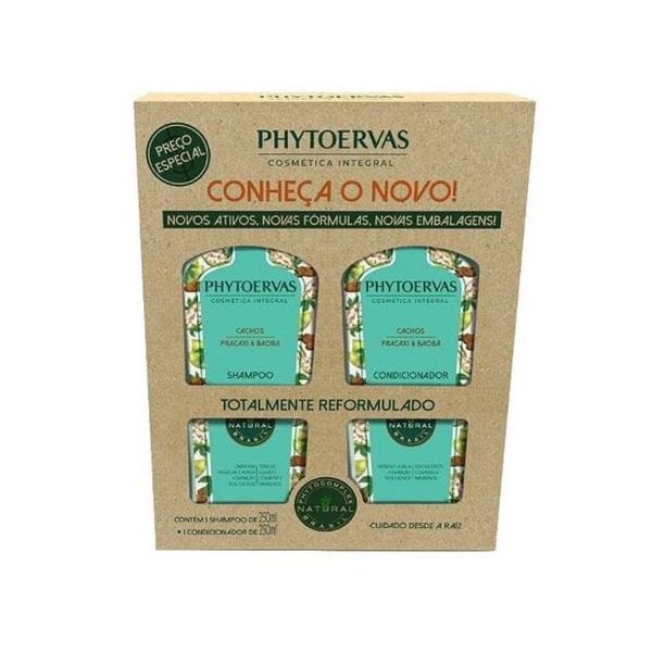 Shampoo 250ml + Condicionador 250ml Phytoervas Cachos