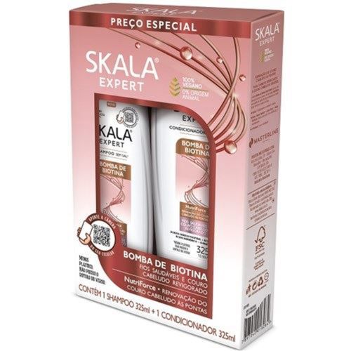 Shampoo + Condicionador Skala 325ml Bomba De Biotina Shampoo + Condicionador Skala 325ml Bomba De Biotina