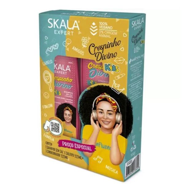 Shampoo + Condicionador Skala 325ml Mais Crespinhos