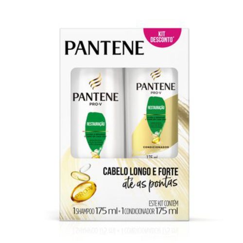 Kit Shampoo + Condicionador Restauração Pantene Simples 2x175ml