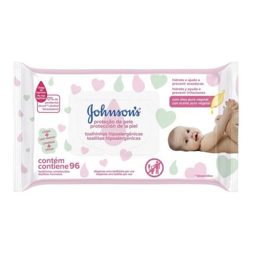 Lenço Umedecido Johnson's Baby Extra Cuidados Com 96 Unidades Lenço Umedecido Johnson's Baby Extra Cuidados Com 96 Unidades