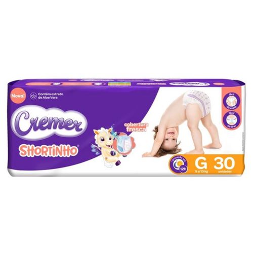 Fralda Descartável Cremer Shortinho Jumbo G
