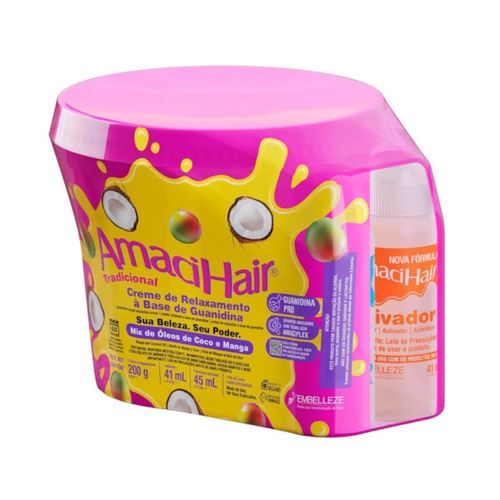 Creme Alisante Amacihair 200g Tradicional Balde/Pote Creme Alisante Amacihair 200g Tradicional Balde/Pote